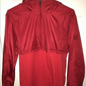 Under Armour size medium red Windbreaker